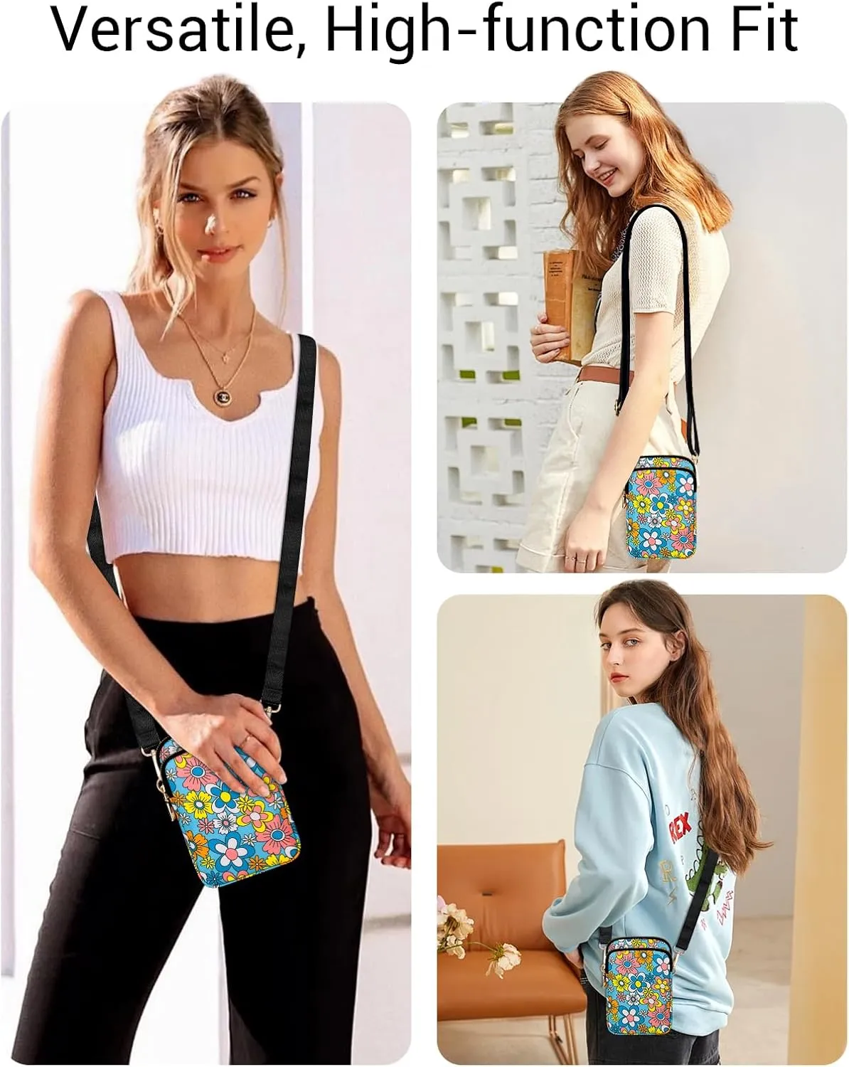 YINHEXI Small Crossbody Bags for Women, Mini Cell Phone Wallet Purse, Shoulder Bag for Women and Men